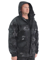 Костюм Горка-Demi тк.Polarfleece рип-стоп цв.Питон чёрный