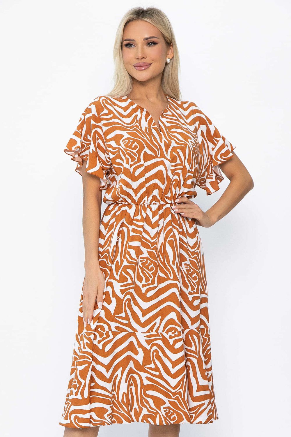 Платье Кристи (рыжее) П13869-35М LT Collection