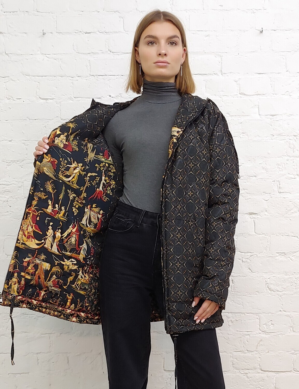 Двусторонняя куртка "Китайский гротеск", по мотивам шпалеры фламандского мастера Judocus de Vos