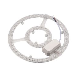 ULE-Q930-42W-4000K IP40 CLEAR Светильник-модуль светодиодный с драйвером. 220В. диаметр 265мм. Белый свет 4000K. Угол 180градусов. TM Volpe