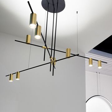 Минималистичная дизайнерская люстра с поворотными светильниками CASA