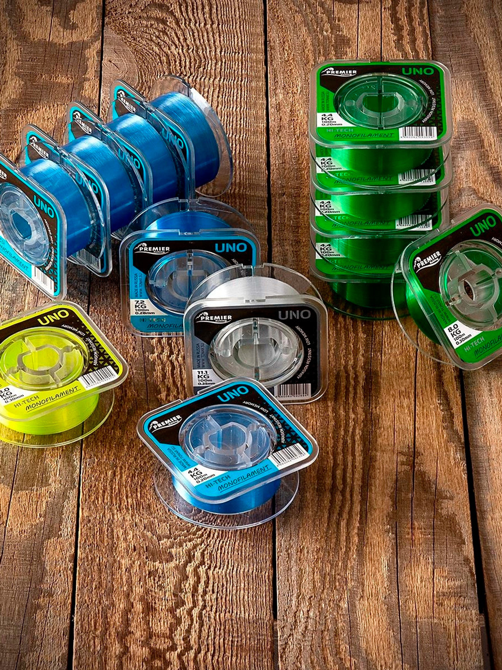 Леска для рыбалки Premier Fishing UNO Blue Nylon 0,20mm/100m (PR-U-B-020-100)