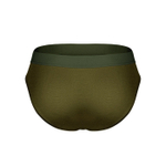 Бамбуковые трусы-брифы цвета хаки (Размер: S) (Цвет: хаки)