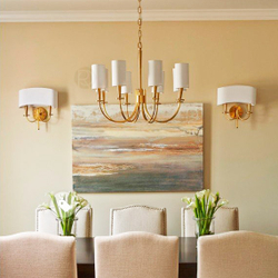 Люстра Cloyd LONSDALE C8 / Ø67 см - латунь (арт.10042)