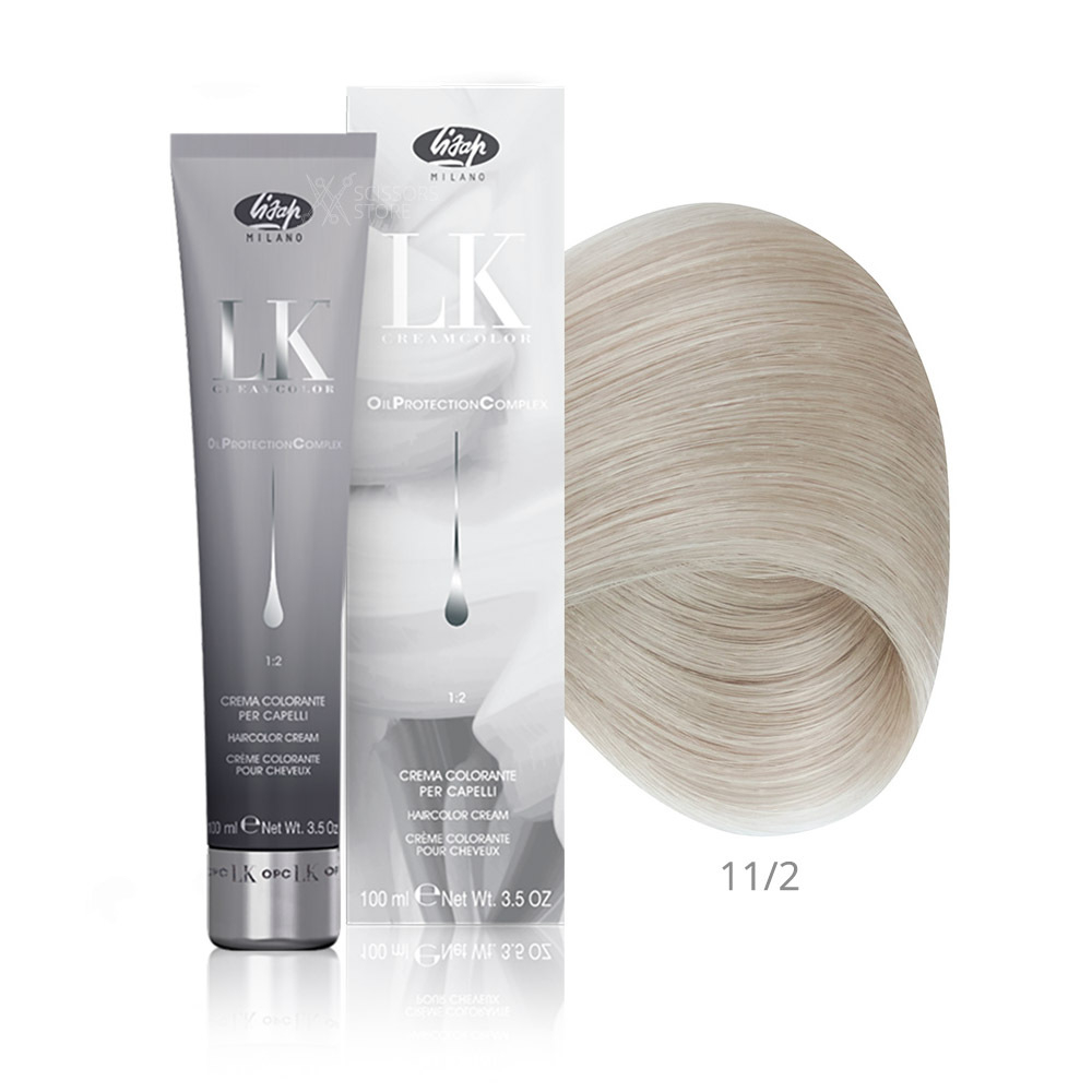 Перманентный краситель для волос Lisap LK Cream Color Oil Protection Complex (Lisap LK OPC)