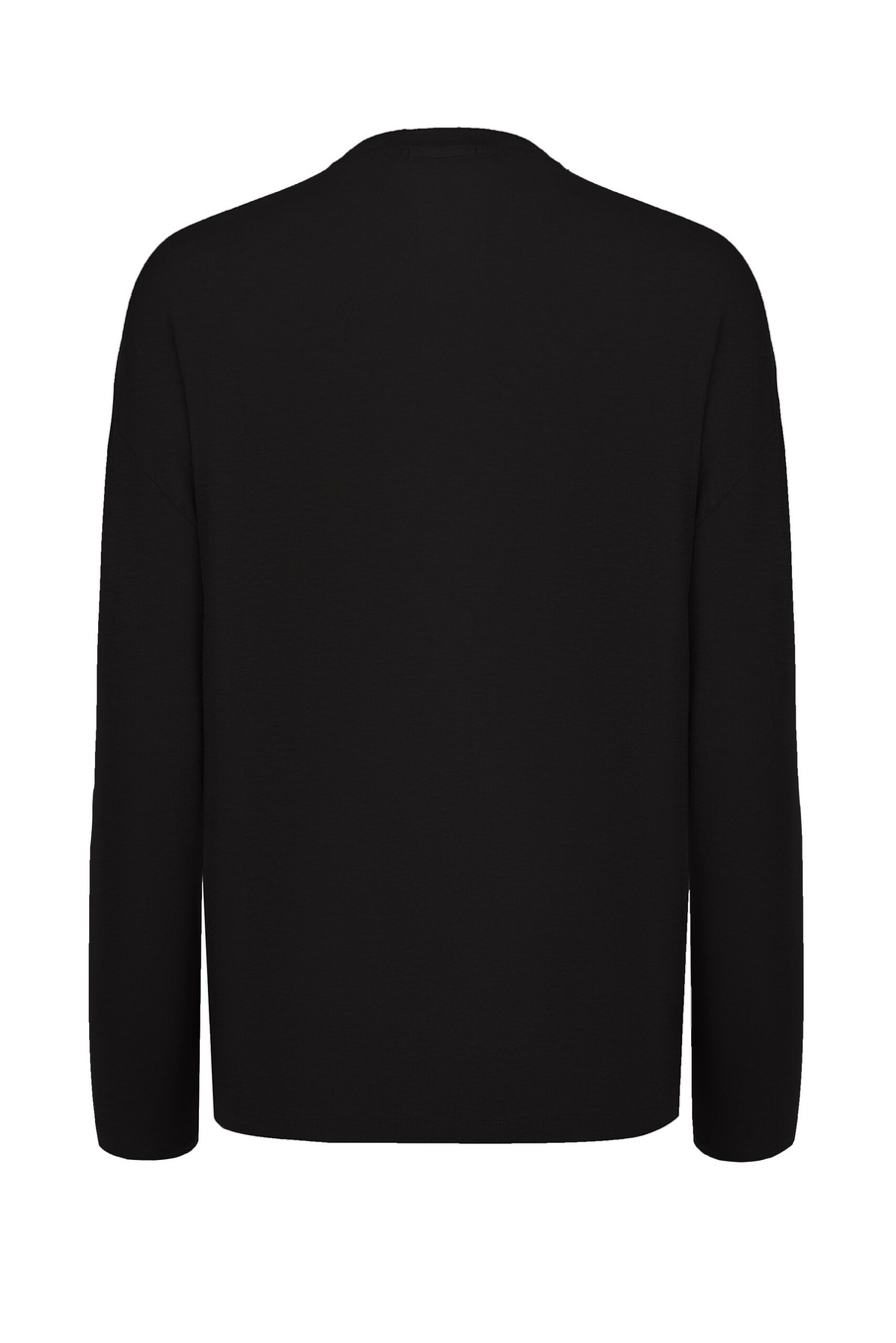 Тонкий трикотажный лонгслив с шерстью