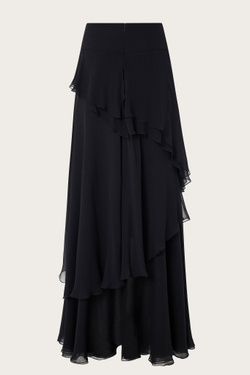 ЮБКА ИЗ ЧЕРНОГО ШЕЛКА