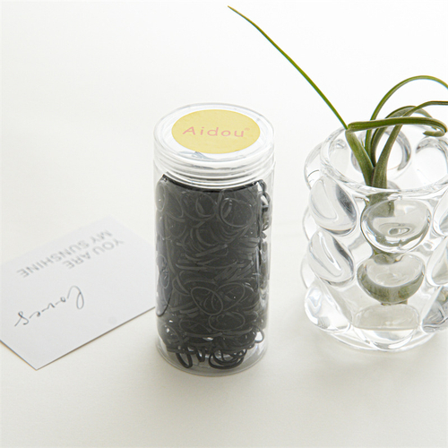 Силиконовые резинки для волос "Mini Style", черные