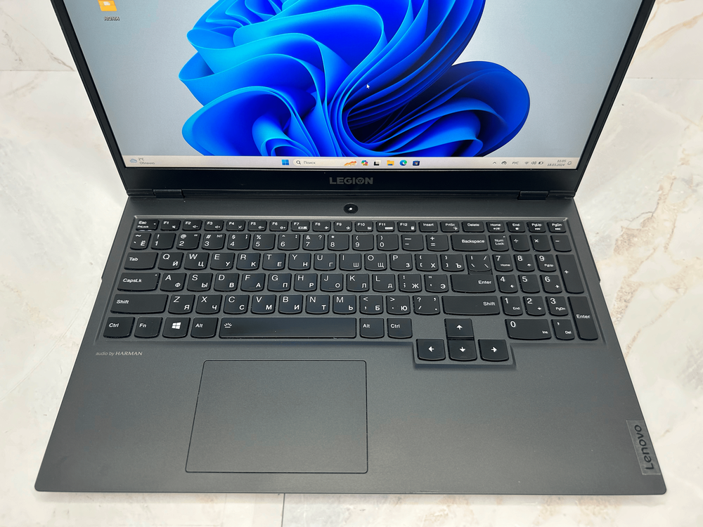 Ноутбук Lenovo Legion 5-15IMH05H CPU: Intel Core i5 10300H 2.5 ГГц, RAM: 8 ГБ, SSD: 512 ГБ, GPU: nVidia GeForce RTX 2060 6 ГБ, OS: Windows 11 Домашняя, Состояние: B1