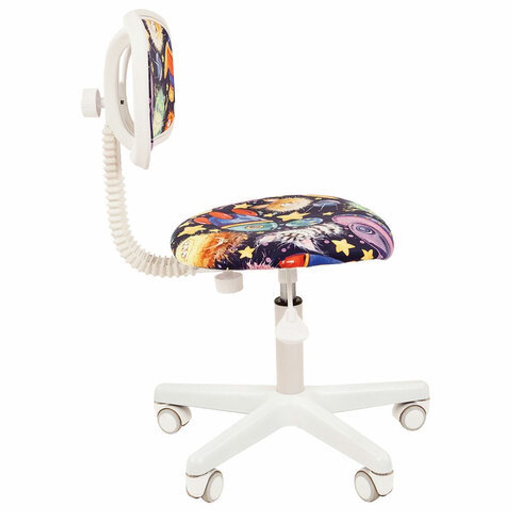 Кресло детское СН KIDS 101, без подлокотников, цветное с рисунком "Инопланетяне", 7027822