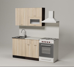 Кухонный гарнитур Симона лайт 1200 мм (Дуб сонома/Венге, Берилл бежевый)