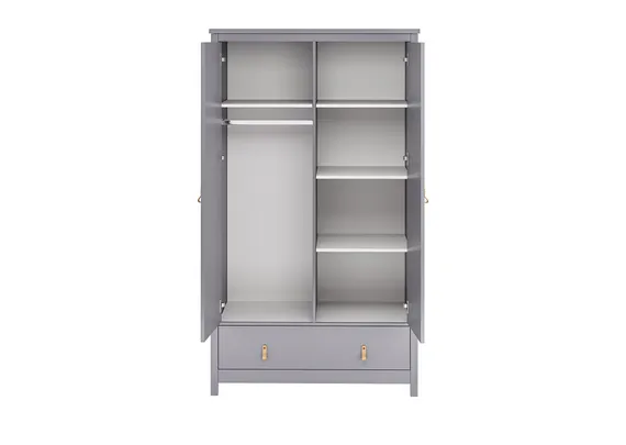 Шкаф Wood 2-х створчатый (серый)