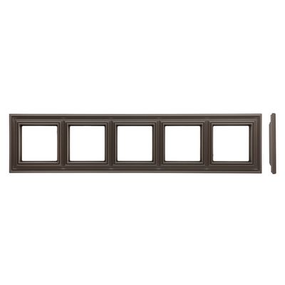 Рамка на 5 постов LIREGUS RETRO K14-345-05.R/ON31 коричневая матовая