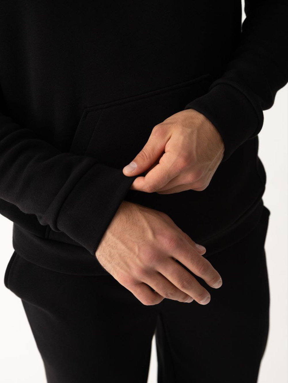 Костюм мужской спортивный теплый. Уголь