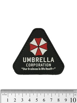 Шеврон Umbrella Corporation. Our Business is life itself треугольник PVC. Чёрный