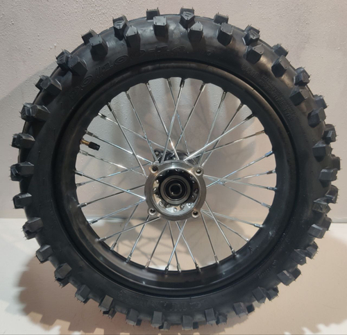 Колесо заднее в сборе 90/100-14" под ось Ф15мм Питбайк KAYO Basic K125EM