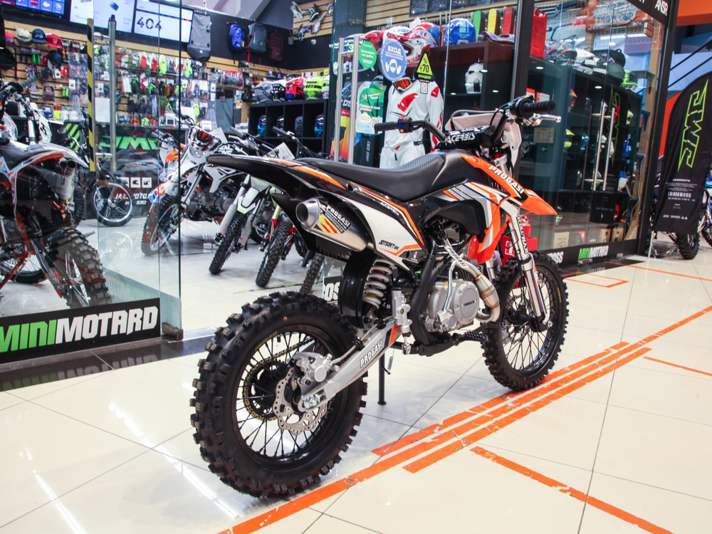 Питбайк PROGASI SMART 4 125CC ORANGE 17/14 (Полуавтоматическая КПП)