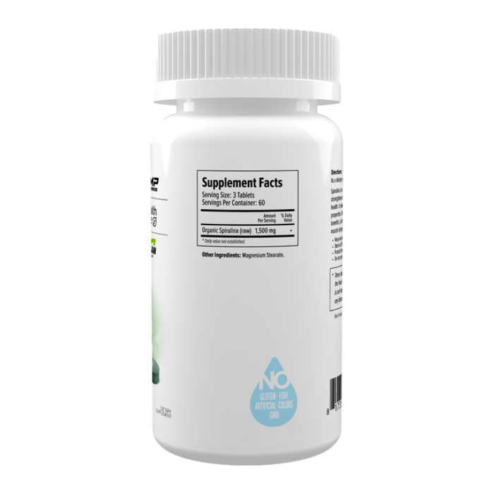 Спирулина, Spirulina Organic 500 mg, Maxler, 180 таблеток 2