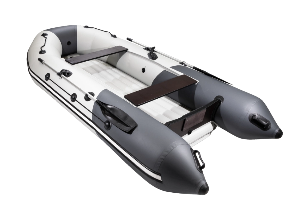 Лодка Таймень NX 3400 НДНД PRO, 3400*1600*450 мм., цвет серый - графит