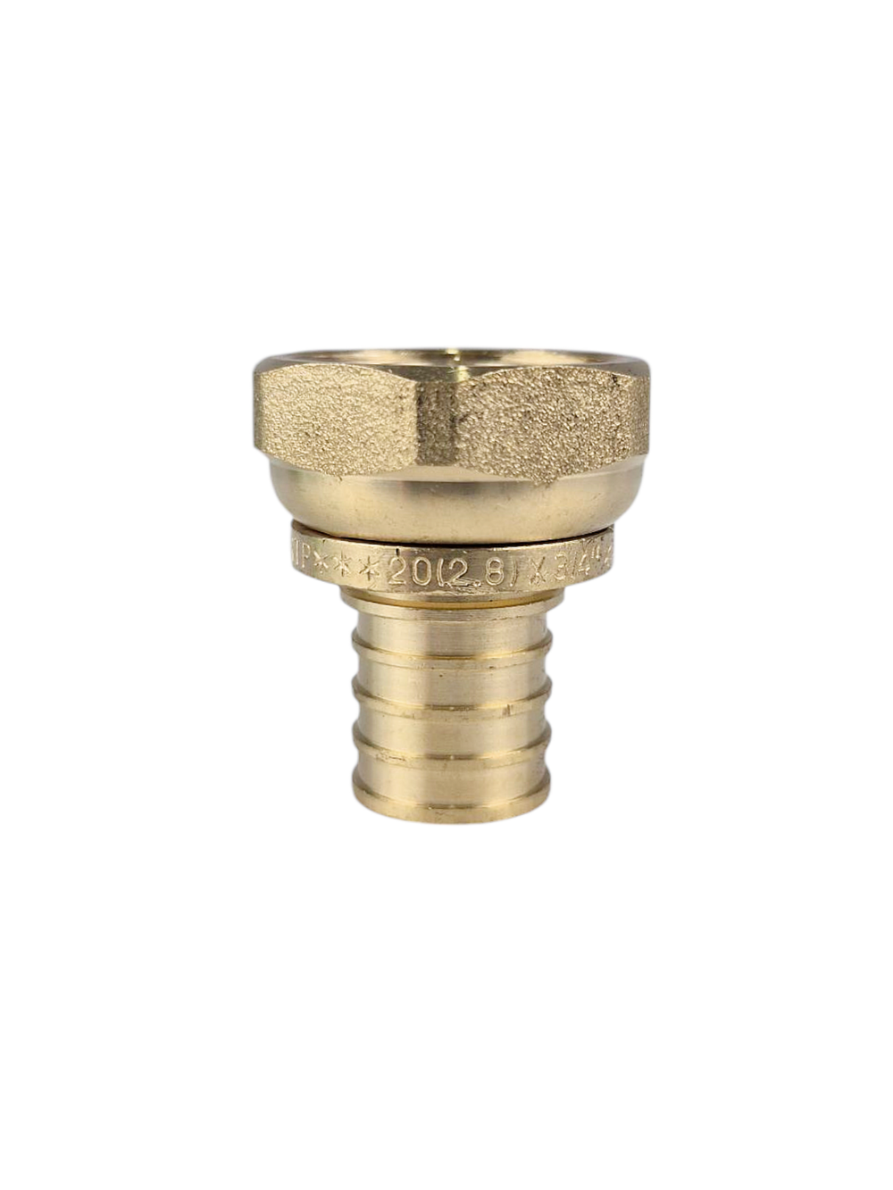 Муфта с накидной гайкой аксиальная, латунь,20х3/4", желтый, RTP (150/10)