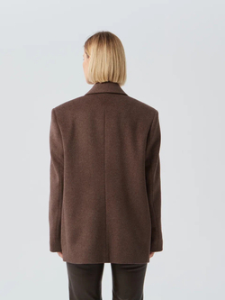 Пальто ассиметрия укороченное