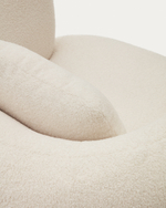 Martina Поворотное кресло в белоснежном цвете с подушкой