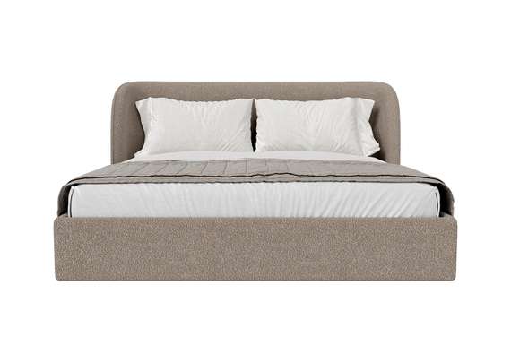 Кровать двуспальная Classic 180 см (бежевый, букле)