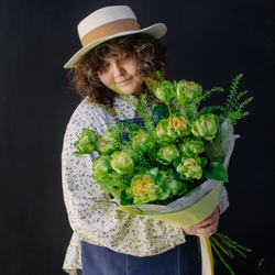 21. Оригинальный букет из розы сорта Вегги