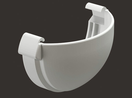 Заглушка желоба Docke LUX ПВХ   Пломбир