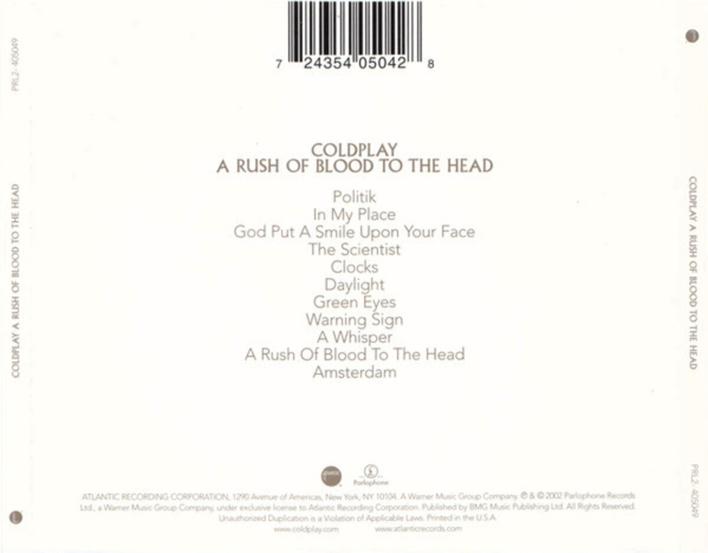 Coldplay / A Rush Of Blood To The Head (CD)