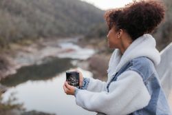 Термокружка Klean Kanteen Camp Mug 12oz (355 мл) Mountain Black