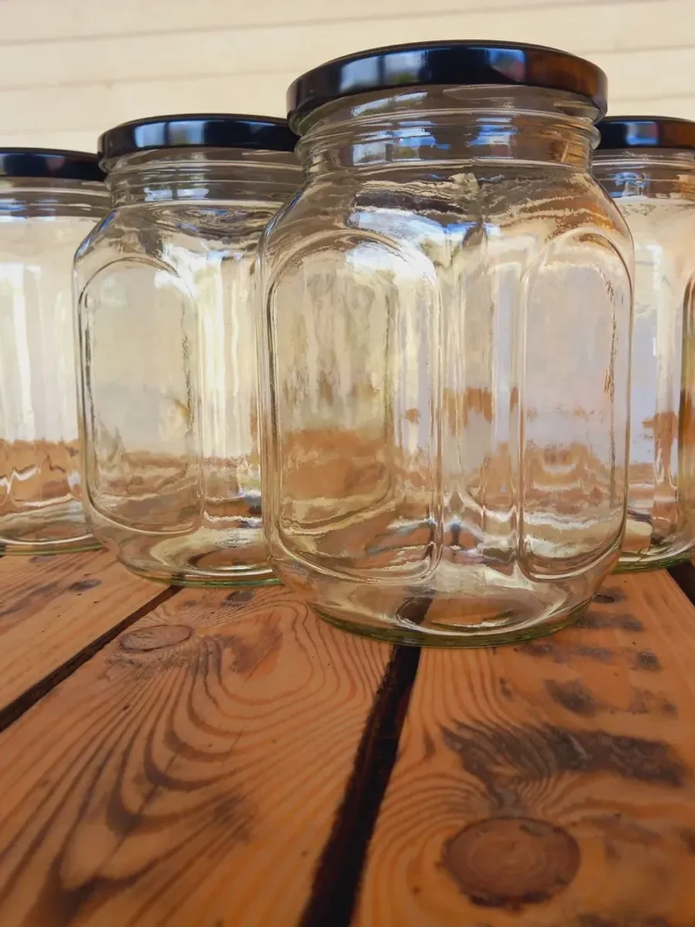 Банка стеклянная 720 мл ,12 штук, Кубышка с крышкой