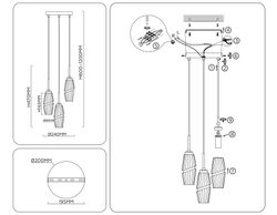 Ambrella Подвесной светильник Modern LH55210