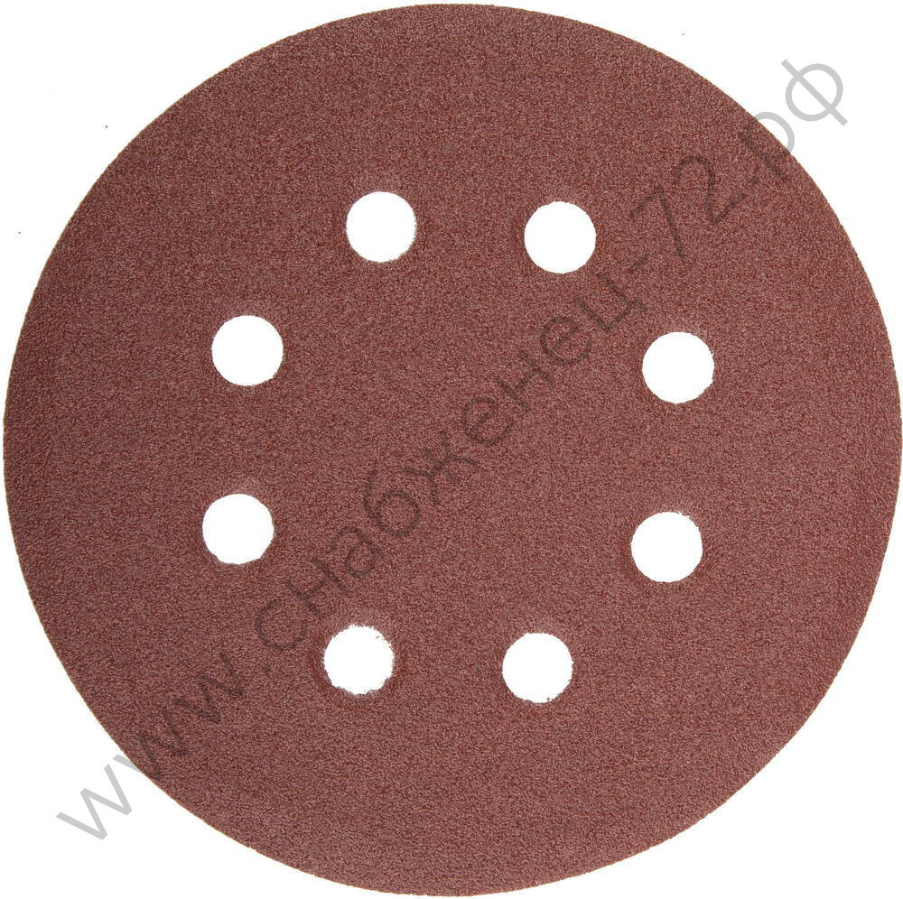 Круг шлифовальный универсальный STAYER ″MASTER″ из абразивной бумаги на велкро основе, 8 отверстий, Р120, 115мм, 5шт