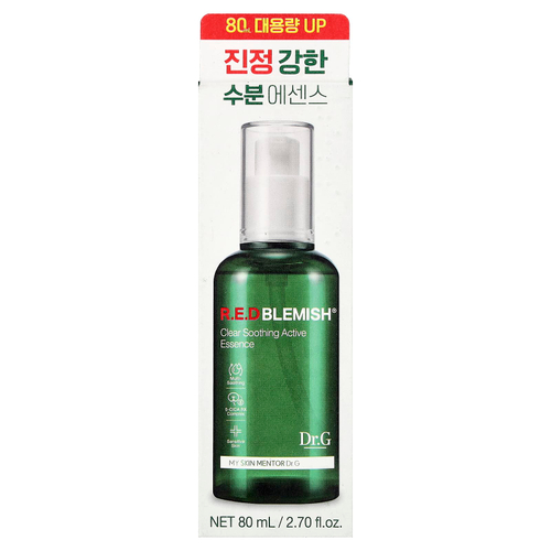 Dr. G, RED Blemish®, очищающая успокаивающая активная эссенция, для чувствительной кожи, 80 мл (2,7 жидк. унции)