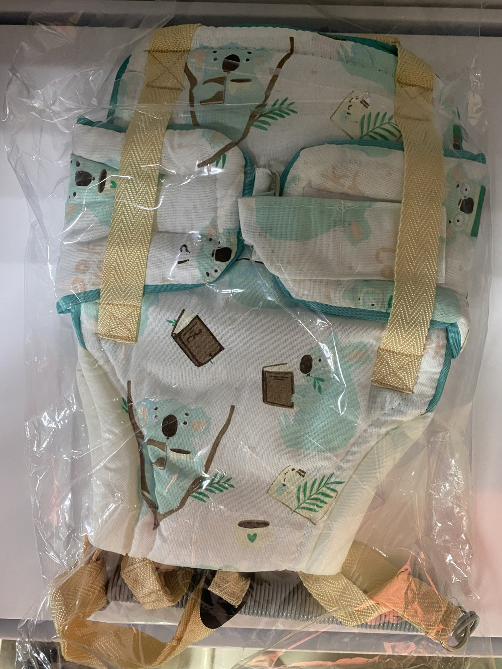 Прыгунки №1 в подарочной коробочке, коала бирюзовый