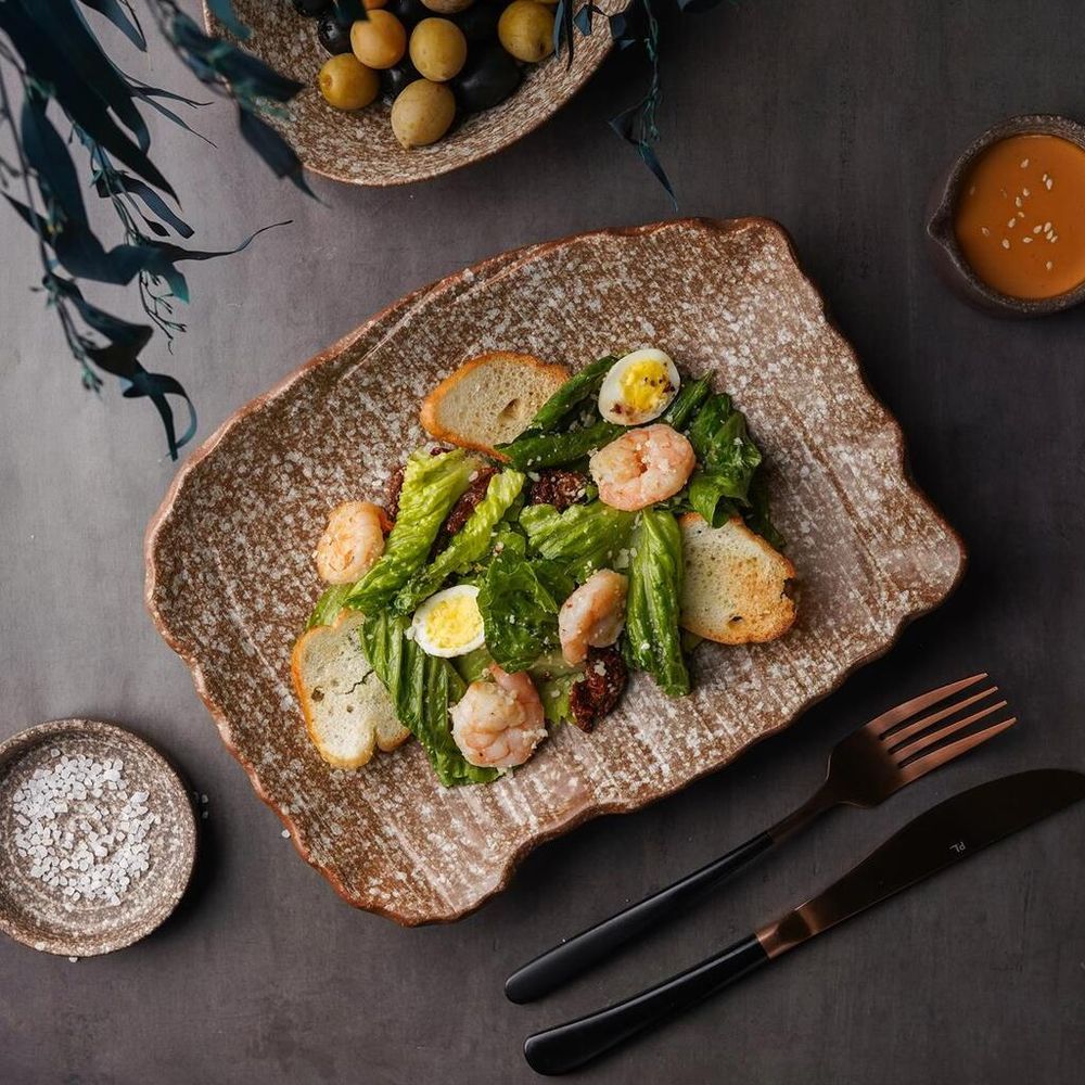 Блюдо прямоугольное 26*20*4,3 см Brown Crush Untouched Taiga P.L. Proff Cuisine [1]