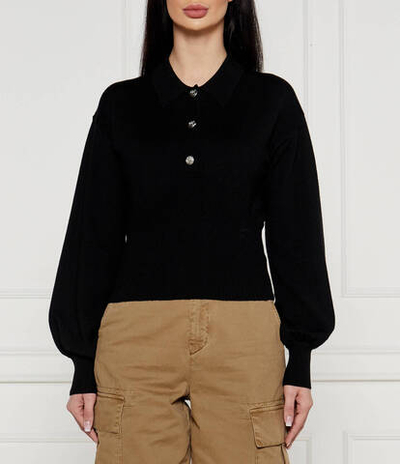 Хлопковый свитер rimontaggio costina Pinko - черный(104016 A15S)