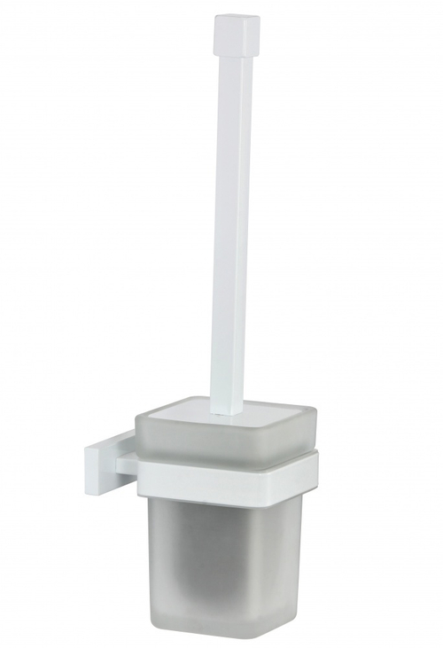 88090-F Ершик настенный стекло (БЕЛЫЙ)  GANZER (10/1шт)