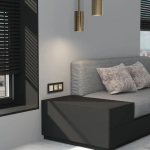 Рамка на 3 поста AluMax (черный алюминий) W0033508