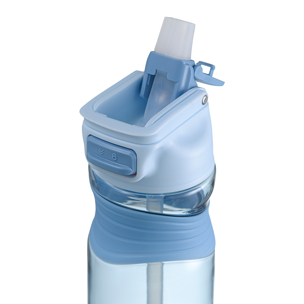 Бутылка для воды slow sip, 450 мл, голубая