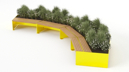 Скамья-вазон Модуль 4 SK00350