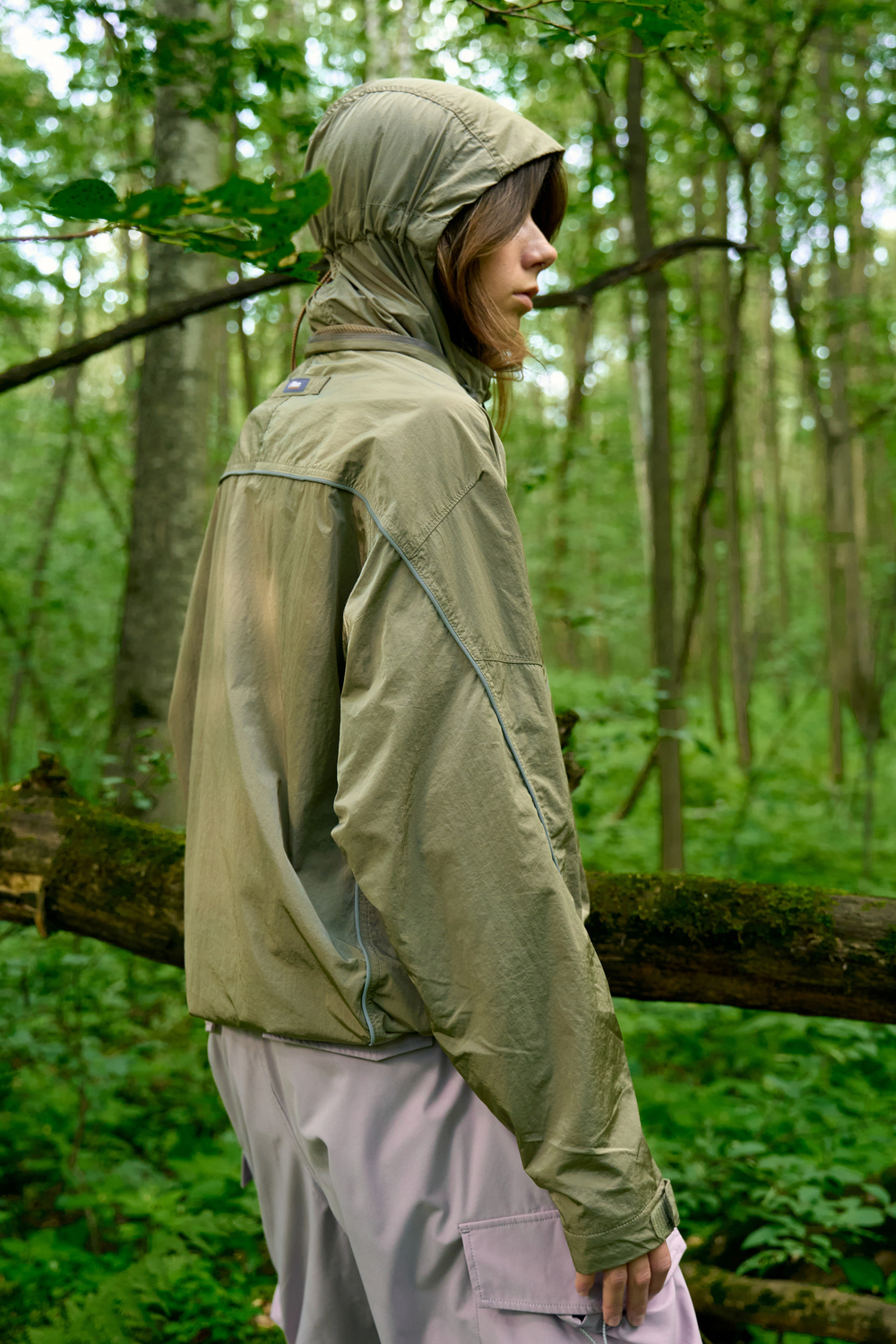 Куртка Nothomme Blue Reflective Stand-Up Collar Waterproof  "Khaki"
