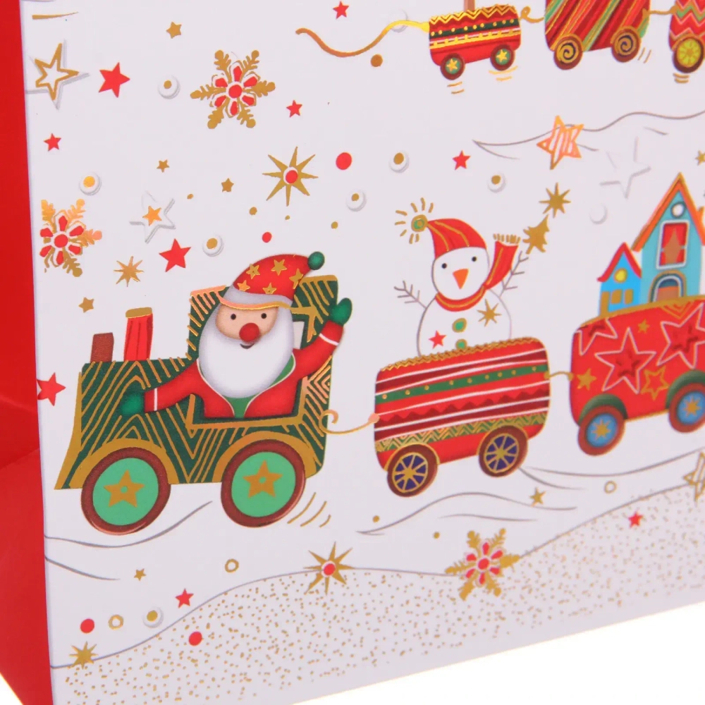 Пакет подарочный «Зимнее веселье» 15*14*7 см, микс