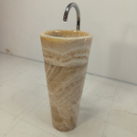 Раковина напольная из оникса Yellow ON-55007 90*40*40  0205
