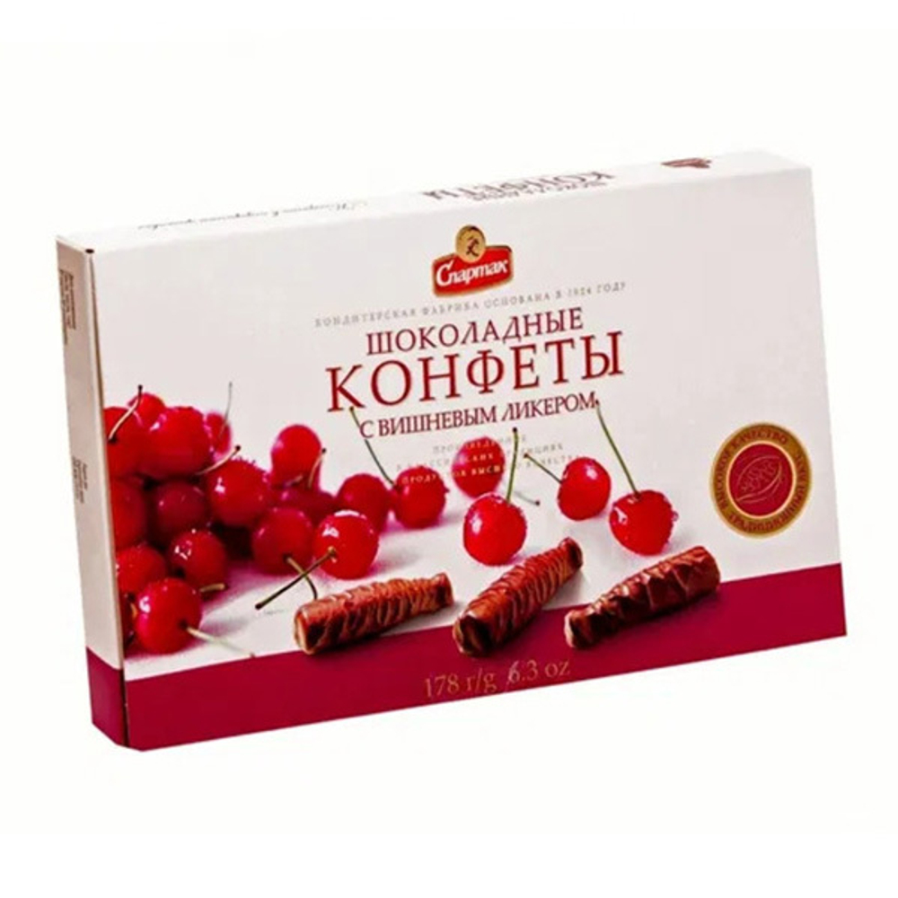 Набор шоколадных конфет "Ликерные" СПАРТАК