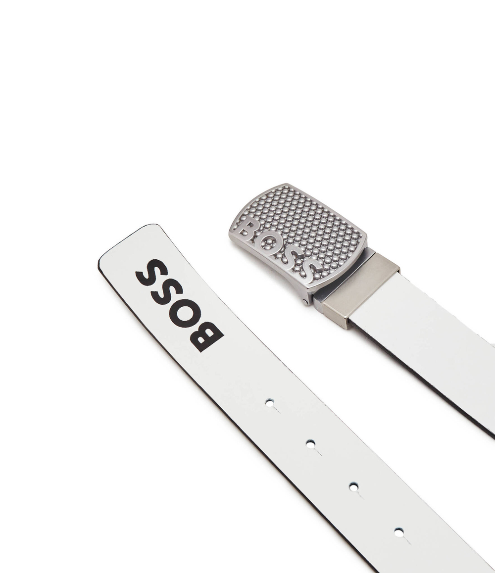 Двухсторонний кожаный ремень Golf Plaq BOSS BLACK - черный(50503383)