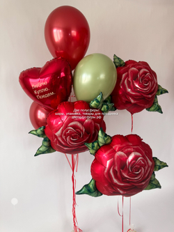 Набор с красными розами
