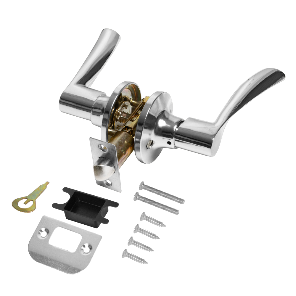 Ручка защелка DK610/BL CP-PS (без фик.) хром