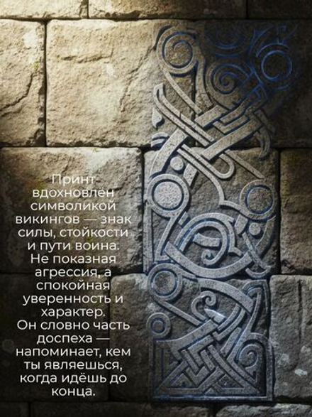 Футболка тренировочная мужская LEGENDA Варяги черная